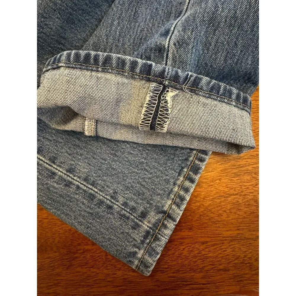 Levi's 501 Original Jeans Men's 34x29 Straight Leg Button Fly Blue Denim